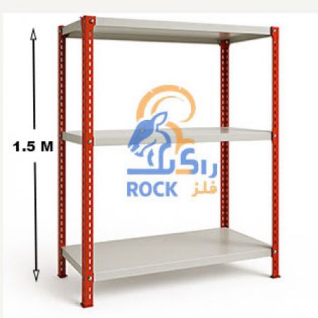 ست قفسه پیچ و مهره ای رنگی به طول 80 عمق 30 سانتیمتر 3طبقه 