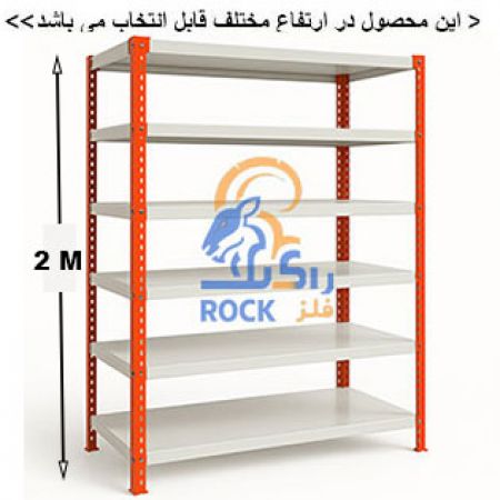 ست قفسه پیچ و مهره ای رنگی به طول 80 عمق 30 سانتیمتر 6طبقه 
